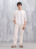 Comfort Fit Striped Casual Shirt For Men | Beige