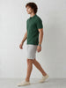 Textured Slim Fit Polo T-Shirt | Teal
