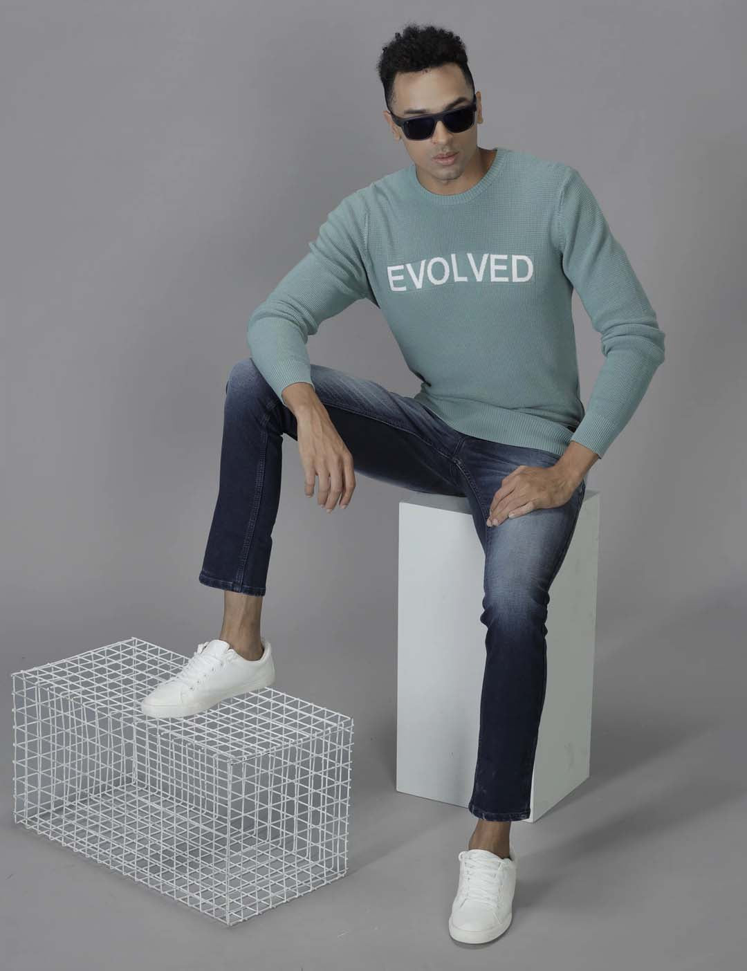 Evolved Typographic Knitted Sweater