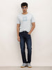 Washed Slim Fit Denim Jeans | Dark Blue