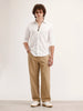 Textured Slim Fit AOP Shirt | White