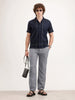 Resort Collar Slim Fit Shirt | Navy Blue