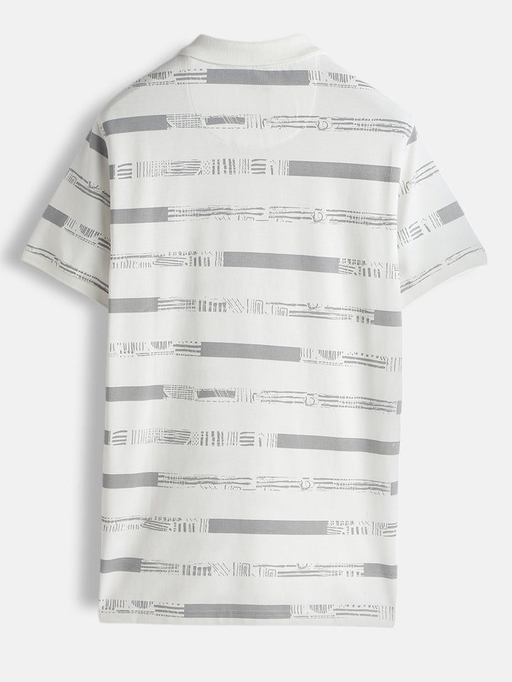 Pure Cotton Yarn Dyed Polo  | Off White