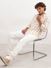 Regular Fit Checkered Shirt | White
