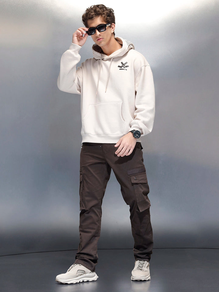 Men's Casual Straight Fit Cargo Trousers | Rust