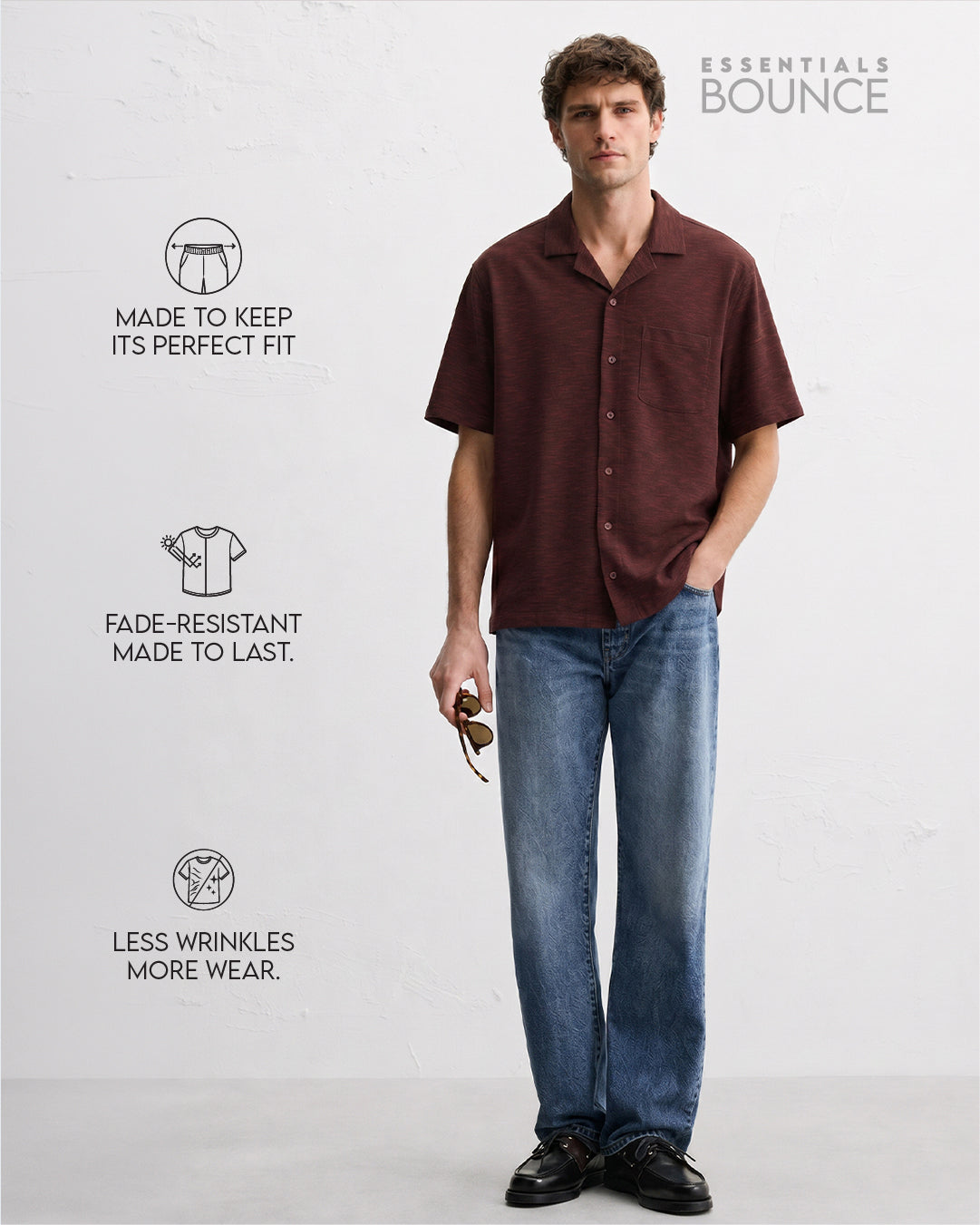 Essential Bounce Holiday Shirt | Essential | Brown