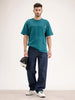 Loose Fit Denim Jeans | Dark Blue