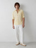 Solid Slim Fit Full Sleeve Shirt | Yellow