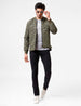 Olive Camo Bomber Jacket