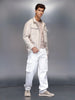 Men’s functional pocket loose fit cargo | White