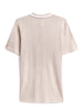 Beige Jacquard Knit Polo T-Shirt