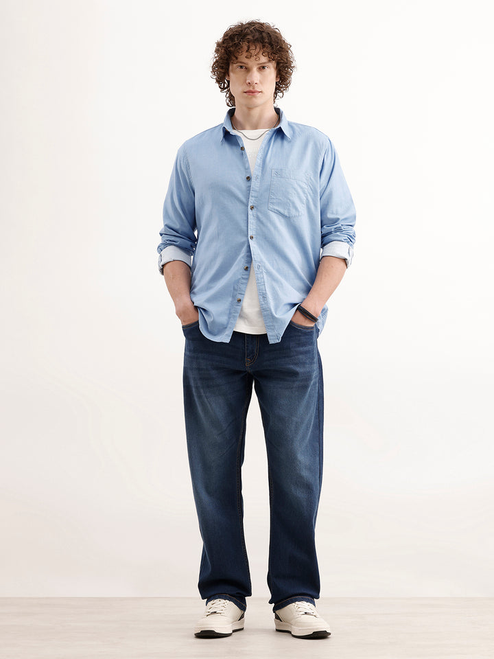 Classic Anti-Fit Denim Jeans  | Blue
