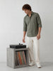 Solid Slim Fit Full Sleeve Shirt | Olive