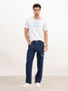 Solid Regular Fit Denim Jeans | Dark Blue | WRJN805M