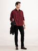 Solid Regular Fit Shirt | Maroon