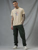 Solid Pockets Olive Cargo Pants