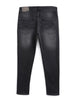 Skinny Cropped Washed Charcoal Jeans