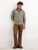 Solid Straight Fit Trouser | Brown