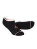 Cotton Spandex Black & Grey No Show Socks Pack of 2