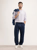 Oversized Textured Full Sleeve T-Shirt | Purple