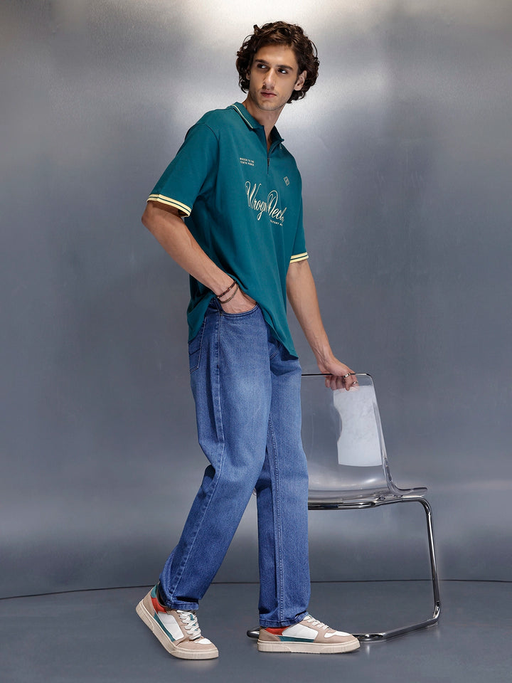 Men’s Timeless Mid-Wash Blue Jeans | Darkstone