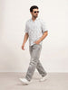 Comfort Fit AOP Half Sleeve Shirt | White