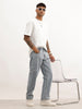 Men Casual Anti Fit Jeans With Tonal Embroidery | Super Stone