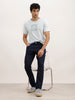 Solid Slim Fit Denim Jeans | Dark Blue