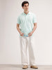 Solid Slim Fit Polo T-Shirt | Light Green