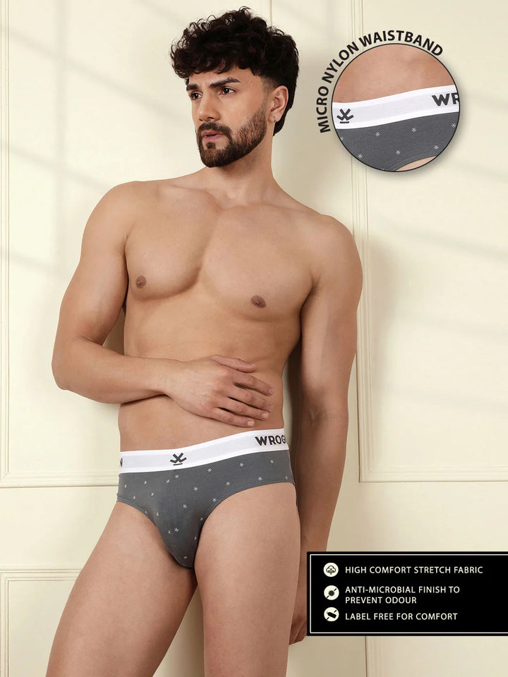 Pure Cotton Solid & Print Pack of 2 Briefs