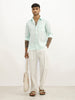 Solid Regular Fit Full Sleeve Shirt | Light Green