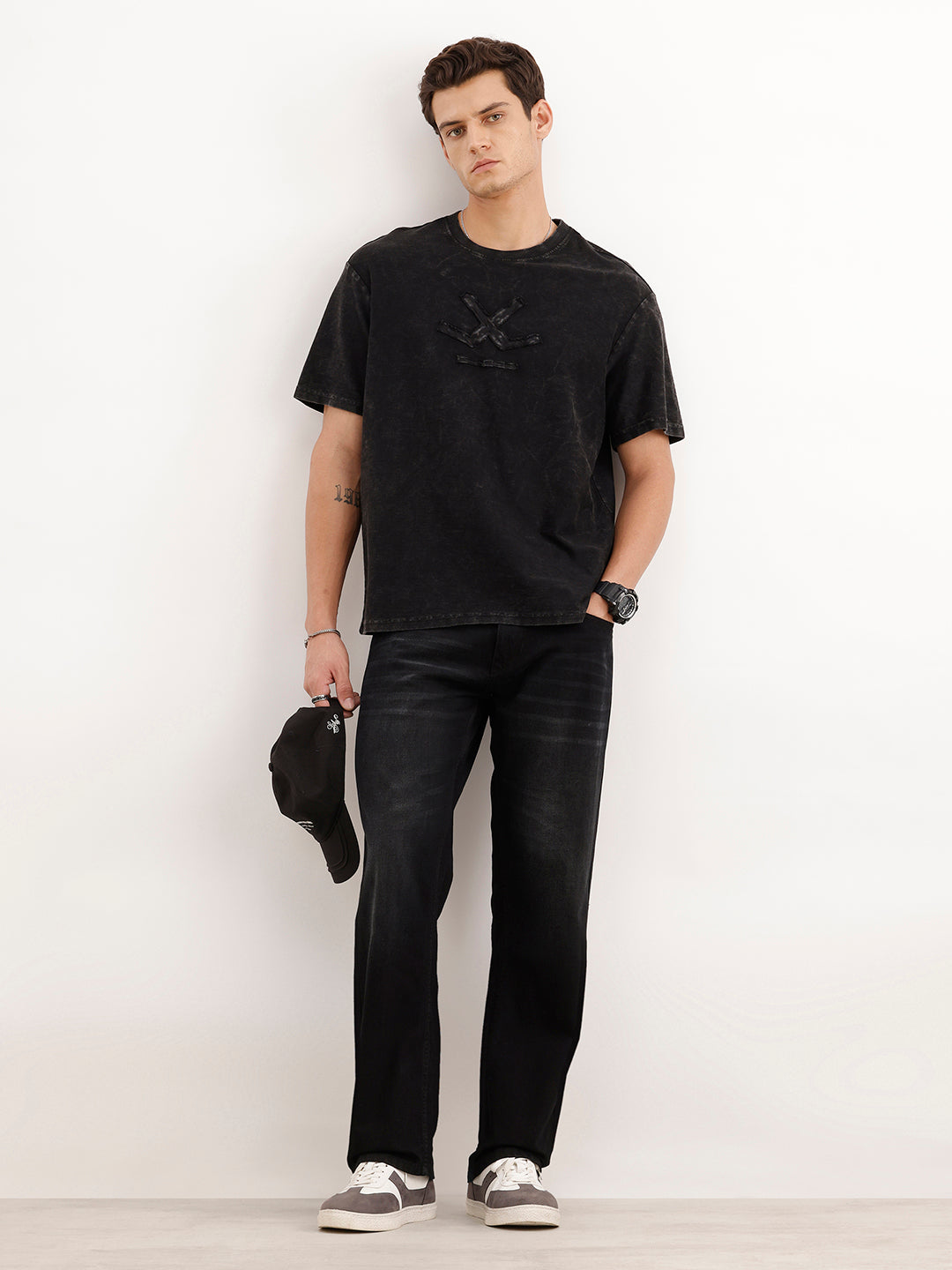 Anti Fit Faded Denim Jeans  | Black