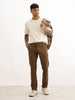 Solid Slim Fit Trouser | Olive