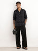 Slim Fit Checkered Shirt | Black