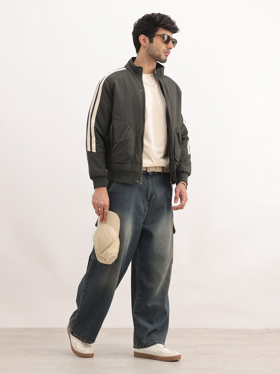 Clasic Comfort Fit Side Stripe Jacket | Olive