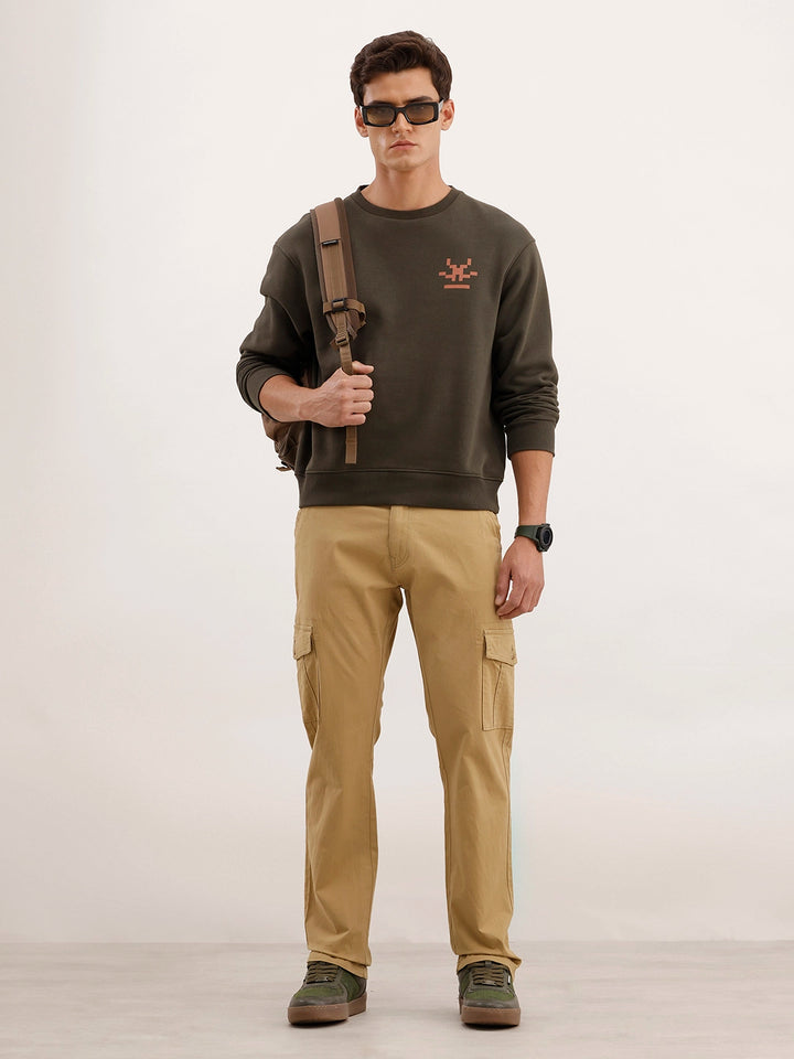 Straight Fit Cargo Trouser | Khaki