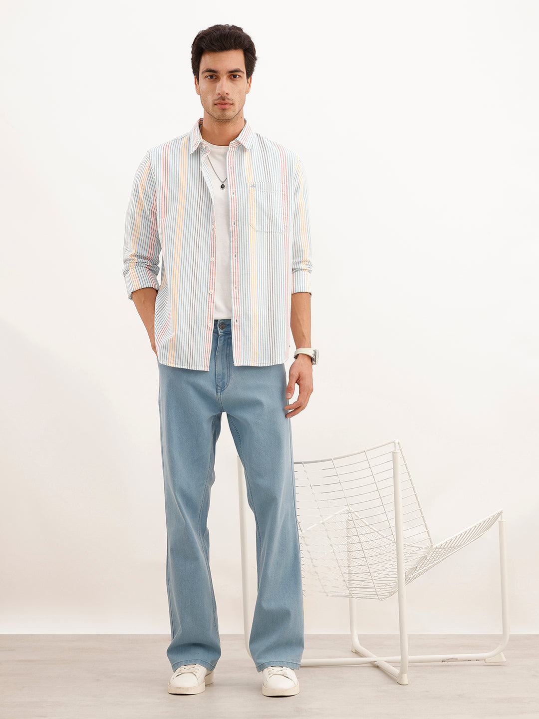 Classic Regular Fit Full Sleeve Shirt | Blue
