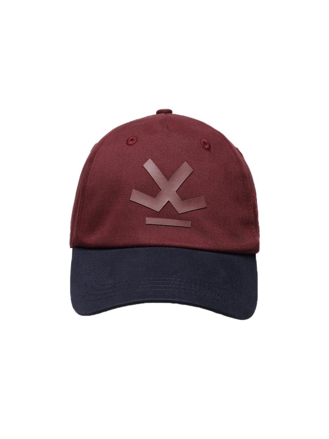 Maroon Block Baseball Cap