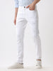 Prime White Slim Tapered Jeans