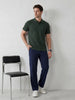 Classic Textured Polo T-Shirt | Teal