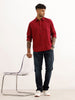 Solid Regular Fit Full Sleeve Shirt | Maroon