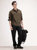 Comfort Fit Double Pocket Shirt | Olive