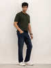 Washed Relaxed Fit Denim Jeans | Dark Blue