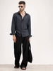 Slim Fit AOP Shirt | Black
