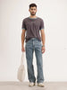 Contrast Collar Slim Fit T-Shirt | Dark Grey