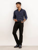 Regular Fit AOP Fill Sleeve Shirt | Navy Blue