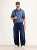 Balloon Fit Denim Jeans | Dark Blue