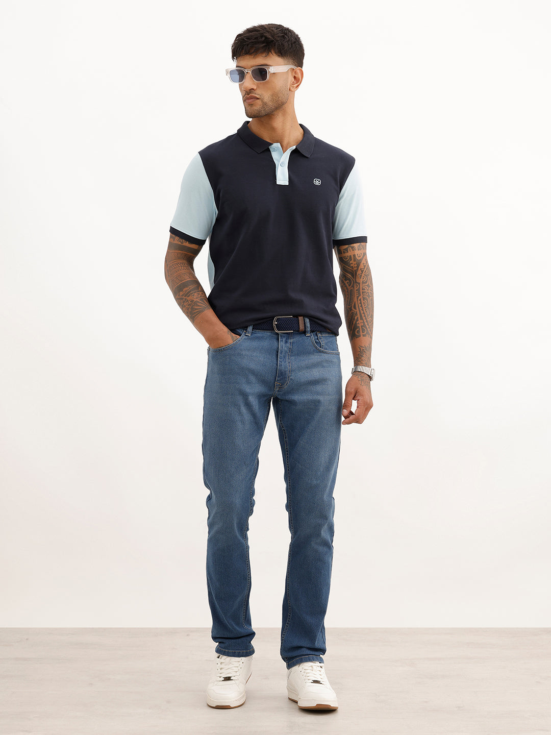 Faded Slim Fit Denim Jeans | Black