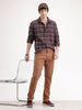 Solid Slim Fit Denim Jeans   |  Brown