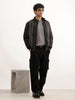 Regular Fit Pannel Puffer Jacket | Black